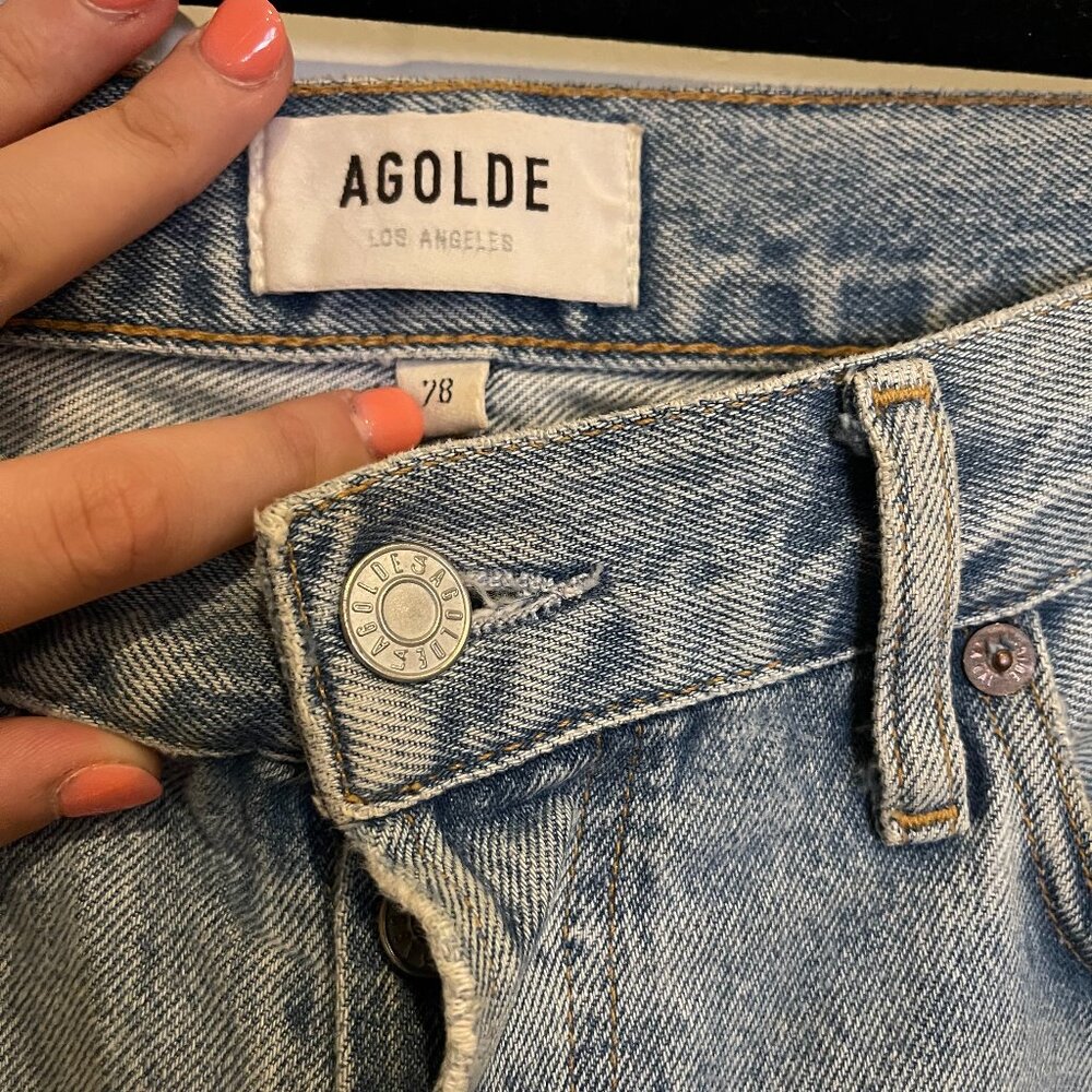 Agolde - Lana Straight in Riptide Blue W28